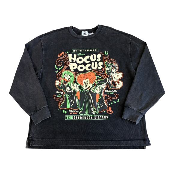Disney Sweaters - Hocus Pocus Minnie Daisy Sanderson Sisters Disney Sweatshirt Halloween Black M